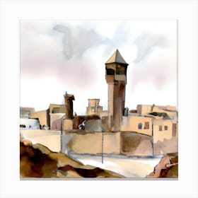 Of A Clock Tower Canvas Print