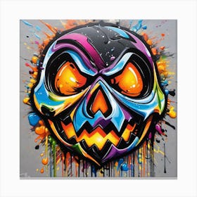 Halloween Skull Canvas Print