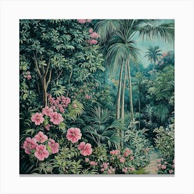 Tropical Garden Art 1 Canvas Print