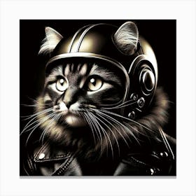 Feline Cat Creative Artwork Illustration 175 Canvas Print