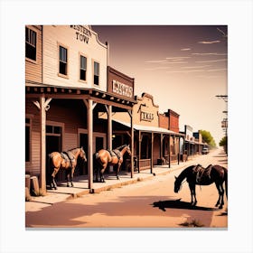 Western Town 7 Canvas Print