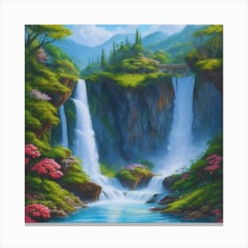 Waterfall 1 Canvas Print