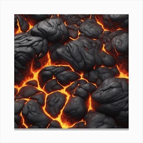 Lava texture 21 Canvas Print