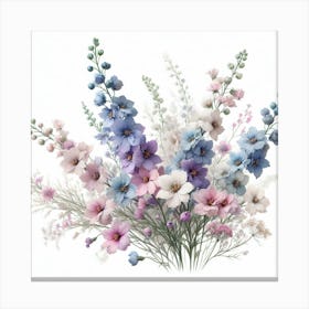 Flower of Delphinium Canvas Print