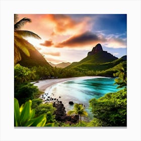 Travel Relaxation Adventure Beach Exploration Leisure Tropical Getaway Scenic Sightseeing (8) Canvas Print