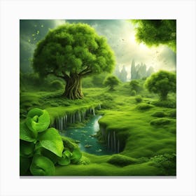 Green Forest Canvas Print