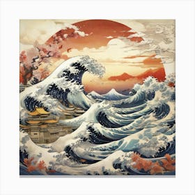 Great Wave Of Kanagawa Remake Canvas Print