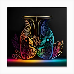 Colorful Vase Canvas Print