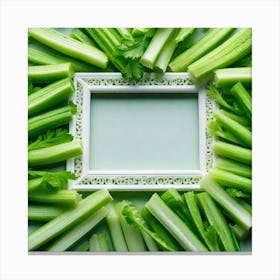 Frame Of Celery 3 Canvas Print