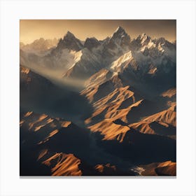 Tibetan Mountains Canvas Print