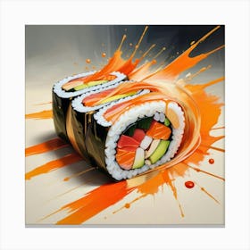 Sushi Art 4 Canvas Print