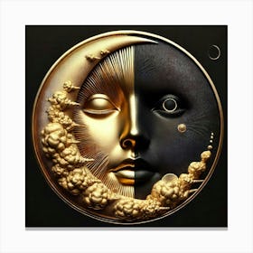 Moon And The Sun Canvas Print