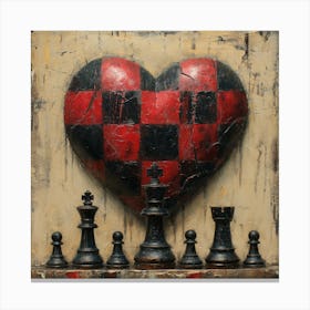 Heart Of Chess Canvas Print