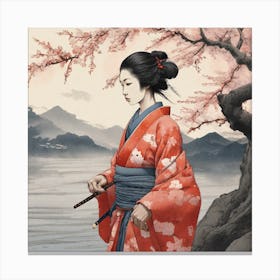 Asian Woman Canvas Print