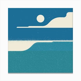 Ocean Waves Square Canvas Print