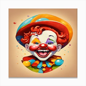 Clown Painting Canvas Print