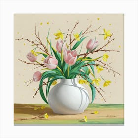 Tulips In A Vase 7 Canvas Print