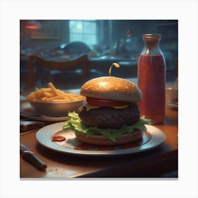 Burger 43 Canvas Print