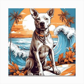 Surf Dog 1 Canvas Print