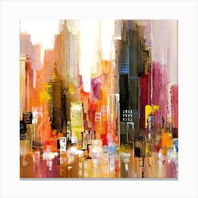 Abstract Cityscape 4 Canvas Print