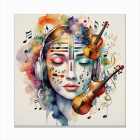 Music Girl Canvas Print