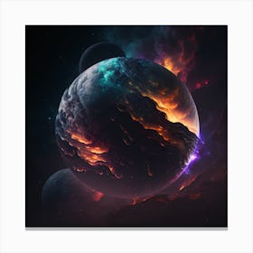 Space Planet Canvas Print