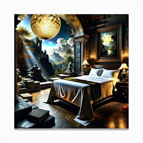 Fantasy Bedroom 1 Canvas Print