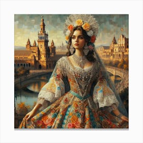 beautiful lady80 Canvas Print