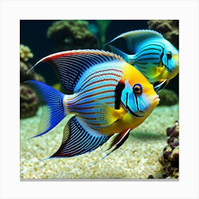 Fishes In The Aquarium Canvas Print