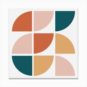 Mid Century Circles Canvas Print