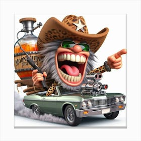 Hillbilly Funny Car 3 Canvas Print