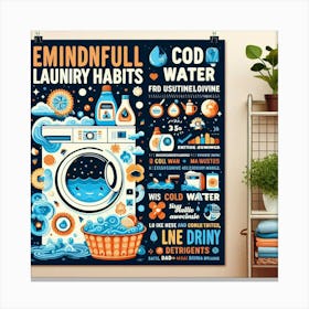 Mindful Laundry Habits Canvas Print