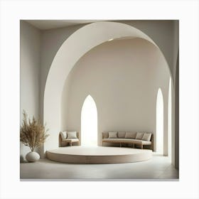 Interior Of A Church Canvas Print