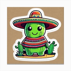 Mexican Cactus 7 Canvas Print