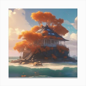 Island In The Sky Canvas Print