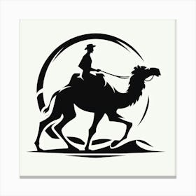 A man riding a camel 4 Canvas Print