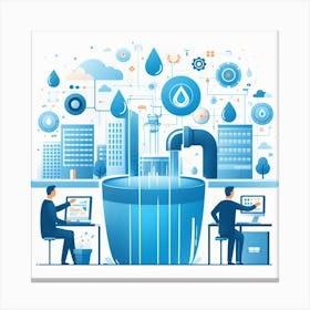 Water Management Canvas Print