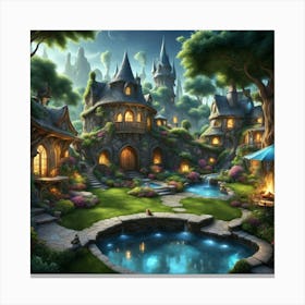 Fairytale Village Canvas Print