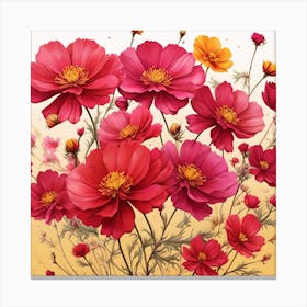 Cosmos Flower Canvas Print