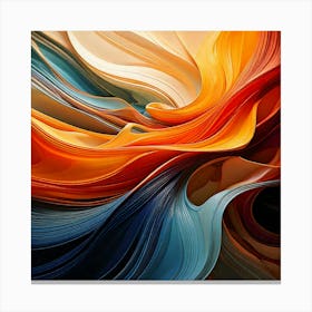 Firefly Graceful Symphony Of Flowing Abstract Curves 26870 Canvas Print