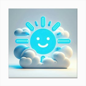 Sun In The Clouds Canvas Print