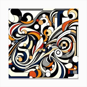 Abstract Harmony Illusion Canvas Print