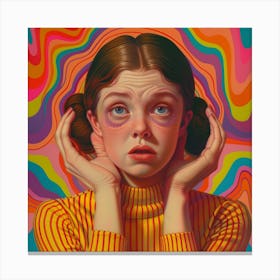 Psychedelic Girl 2 Canvas Print