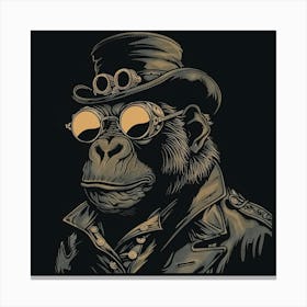 Steampunk Monkey 51 Canvas Print