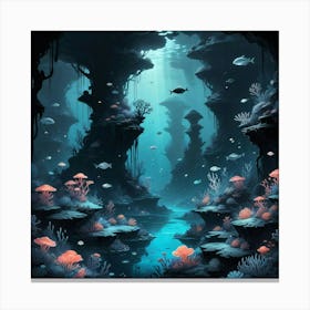 Underwater Seascape 1 Canvas Print