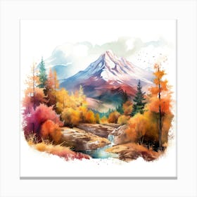 Watercolor Painting 4 Canvas Print