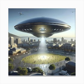 Alien Spaceship 2 Canvas Print