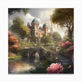 Castle In The Woods 7 Canvas Print