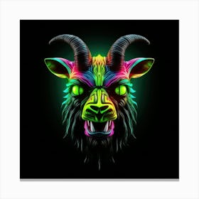 Neon Goat Head Toile