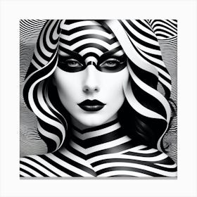 Black And White Zebra Canvas Print